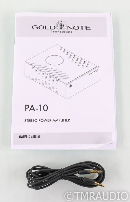 Gold Note PA-10 Stereo Power Amplifier; Silver; PA10