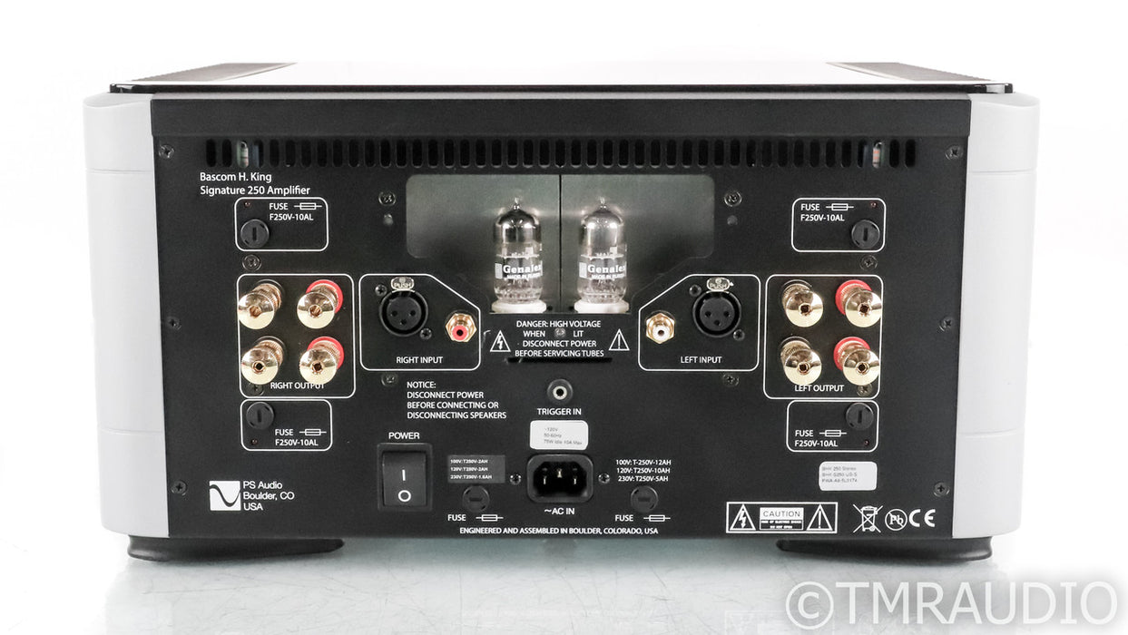 PS Audio BHK 250 Stereo Tube Hybrid Power Amplifier; Signature; Silver (Used)