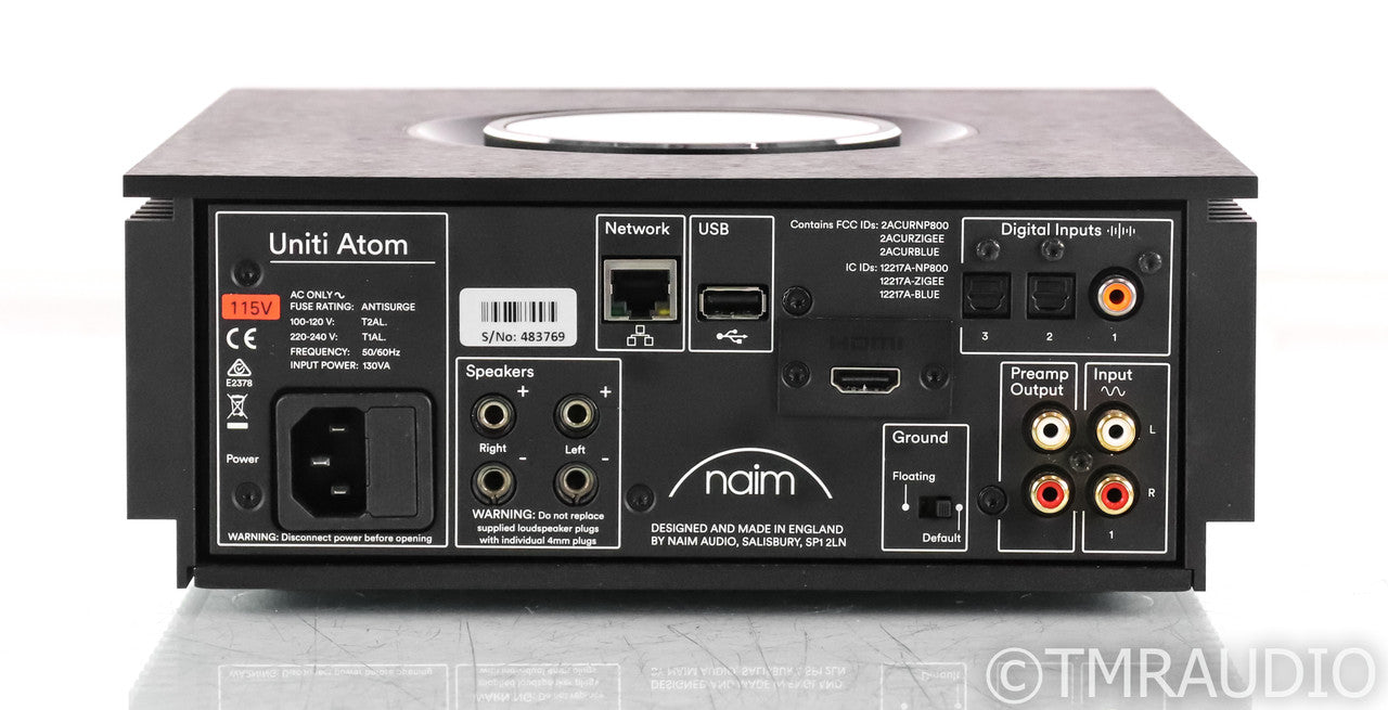 Naim Uniti Atom Stereo Integrated Amplifier; Remote; Wireless; DAC