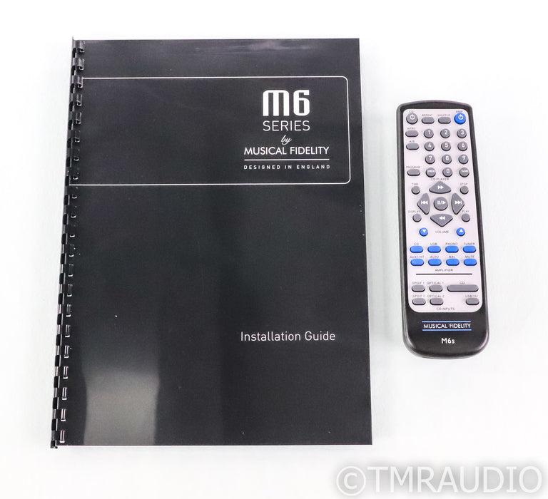Musical Fidelity M6scd CD Player; Remote; Black