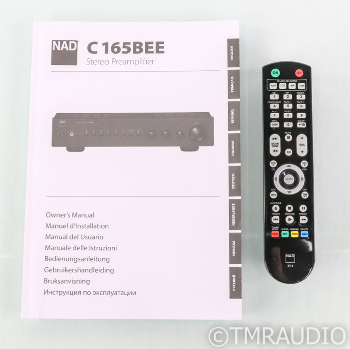 NAD C165BEE Stereo Preamplifier; Graphite; Remote; MM / MC Phono