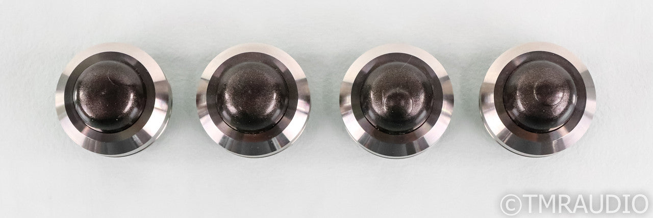 fo.Q HEM-25 Isolation Footers; Set of Four; Silver