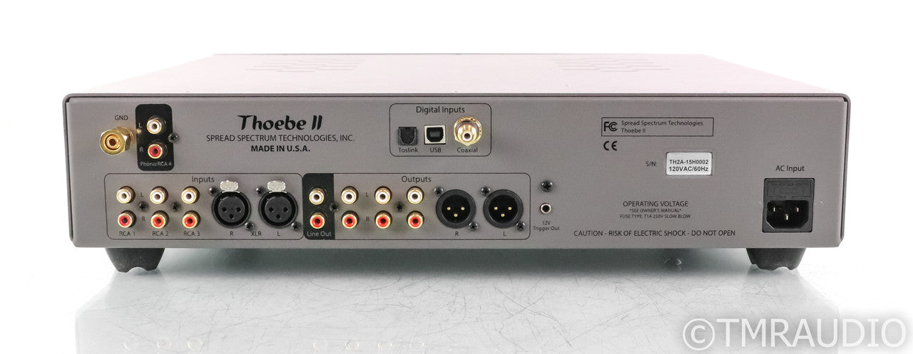 Spread Spectrum Technologies Thoebe II Stereo Preamplifier; MM / MC Phono; Black