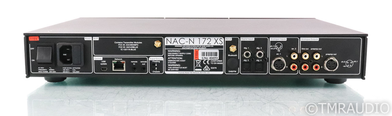 Naim NAC-N 172 XS BT Stereo Preamplifier / Streamer; NACN; Bluetooth