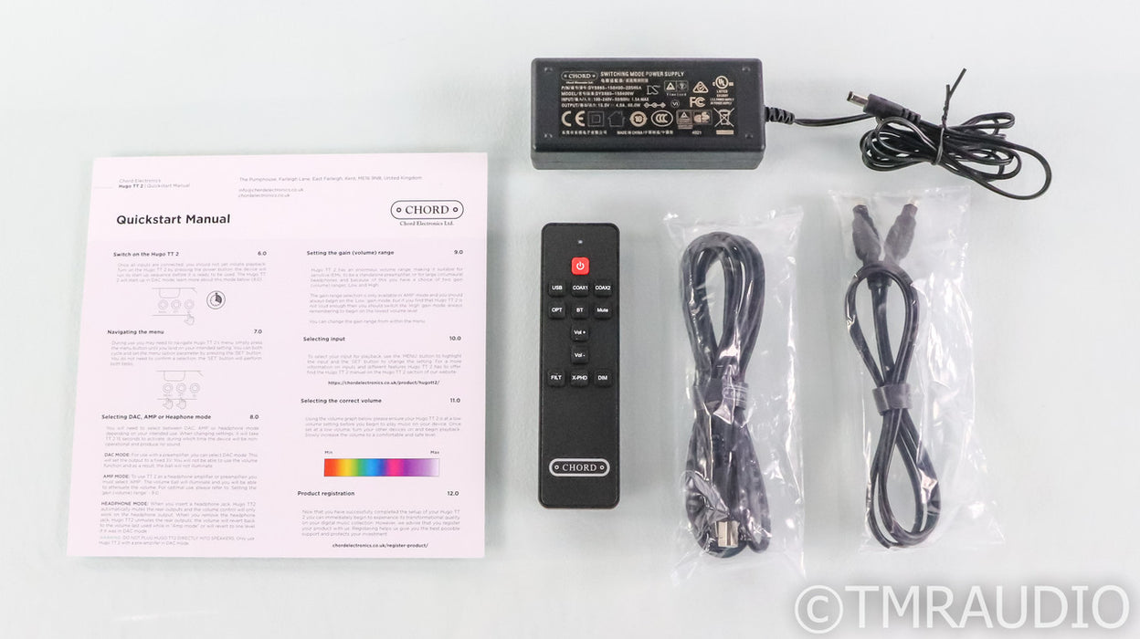 Chord Electronics Hugo TT2 DAC / Headphone Amplifier; D/A Converter (Open Box)