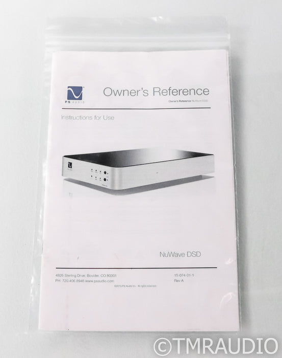 PS Audio NuWave DSD DAC; D/A Converter; Silver (Used)
