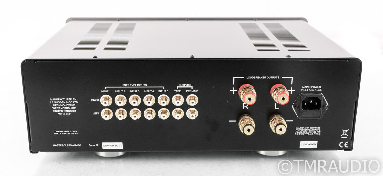 Sugden Masterclass AVN-50 Stereo Integrated Amplifier; AVN50; Silver; Remote