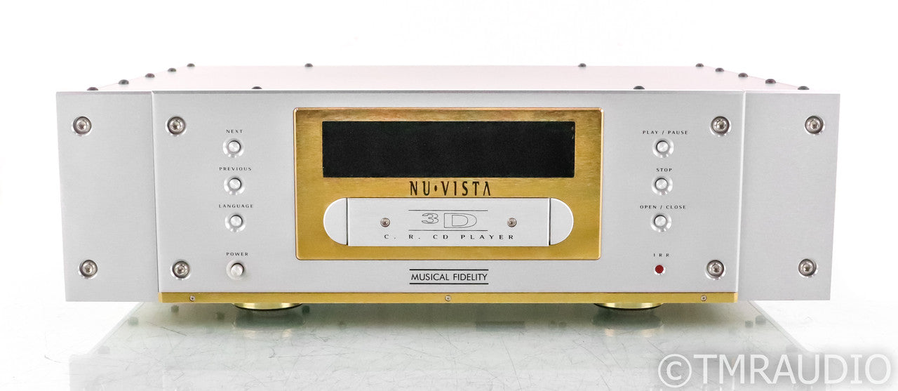 Musical Fidelity NuVista 3D C.R CD Player; Remote; Silver; Nu-Vista; 3-D