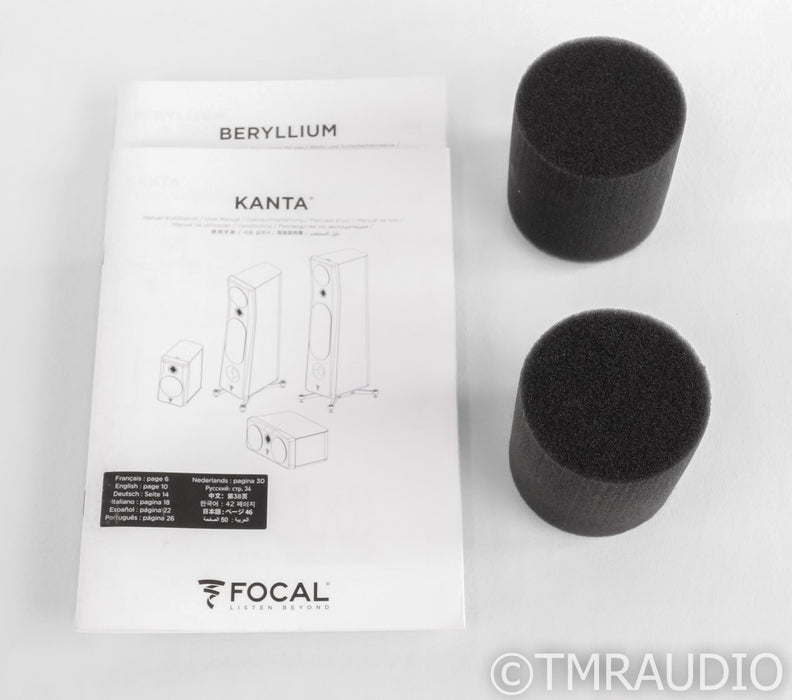 Focal Kanta N1 Bookshelf Speakers; Dark Grey & Walnut Veneer