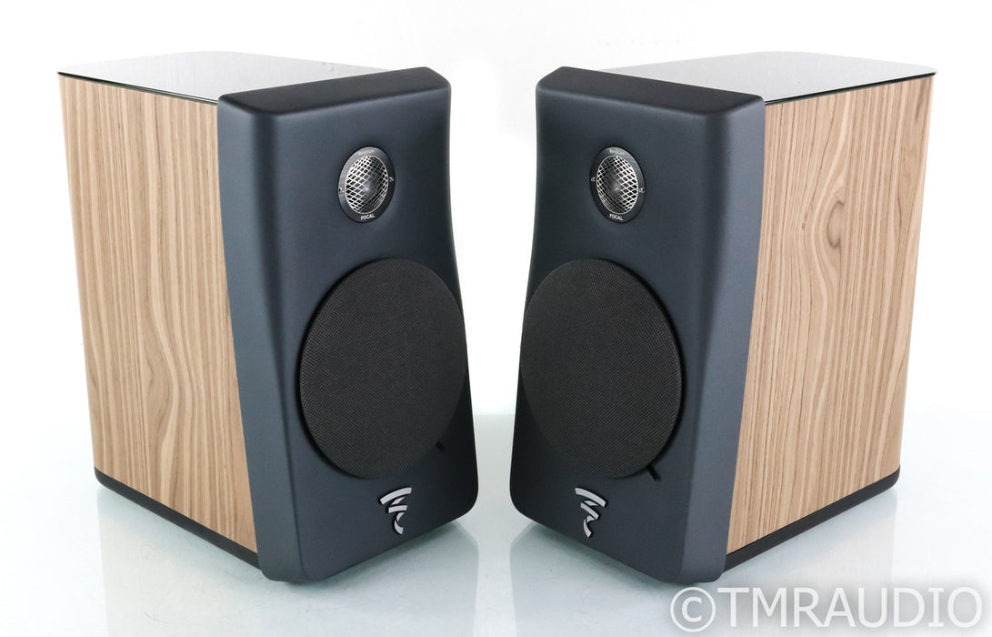 Focal Kanta N1 Bookshelf Speakers; Dark Grey & Walnut Veneer