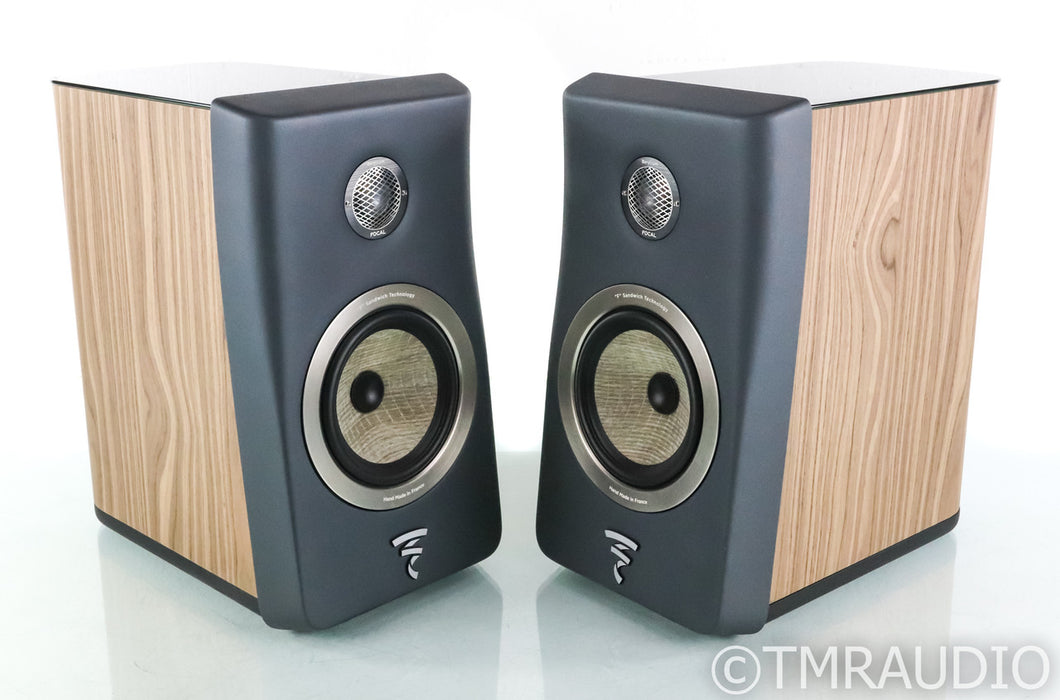 Focal Kanta N1 Bookshelf Speakers; Dark Grey & Walnut Veneer