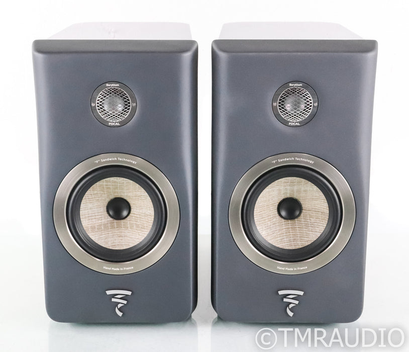 Focal Kanta N1 Bookshelf Speakers; Dark Grey & Walnut Veneer