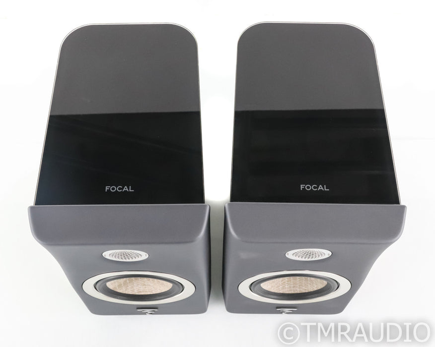 Focal Kanta N1 Bookshelf Speakers; Dark Grey & Walnut Veneer