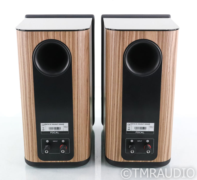 Focal Kanta N1 Bookshelf Speakers; Dark Grey & Walnut Veneer