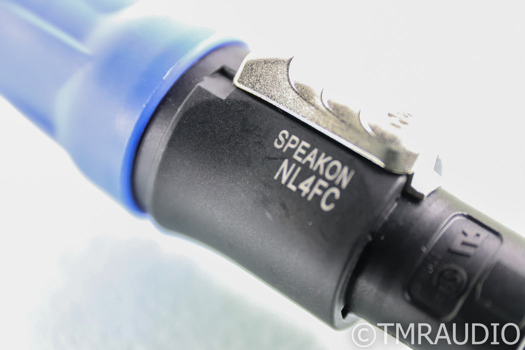 REL Bassline Blue Subwoofer Cable; Speakon to Spade; 3m Sub Cable
