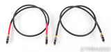 Tellurium Q Black RCA Cables; 1m Pair Interconnects; Black v1; TQ