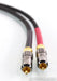 Tellurium Q Black RCA Cables; 1m Pair Interconnects; Black v1; TQ