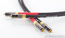 Tellurium Q Black RCA Cables; 1m Pair Interconnects; Black v1; TQ