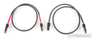 Tellurium Q Ultra Black XLR Cables; 1m Pair Balanced Interconnects