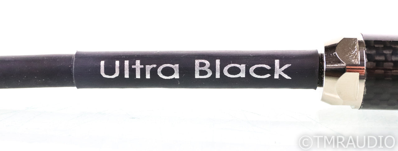 Tellurium Q Ultra Black XLR Cables; 1m Pair Balanced Interconnects