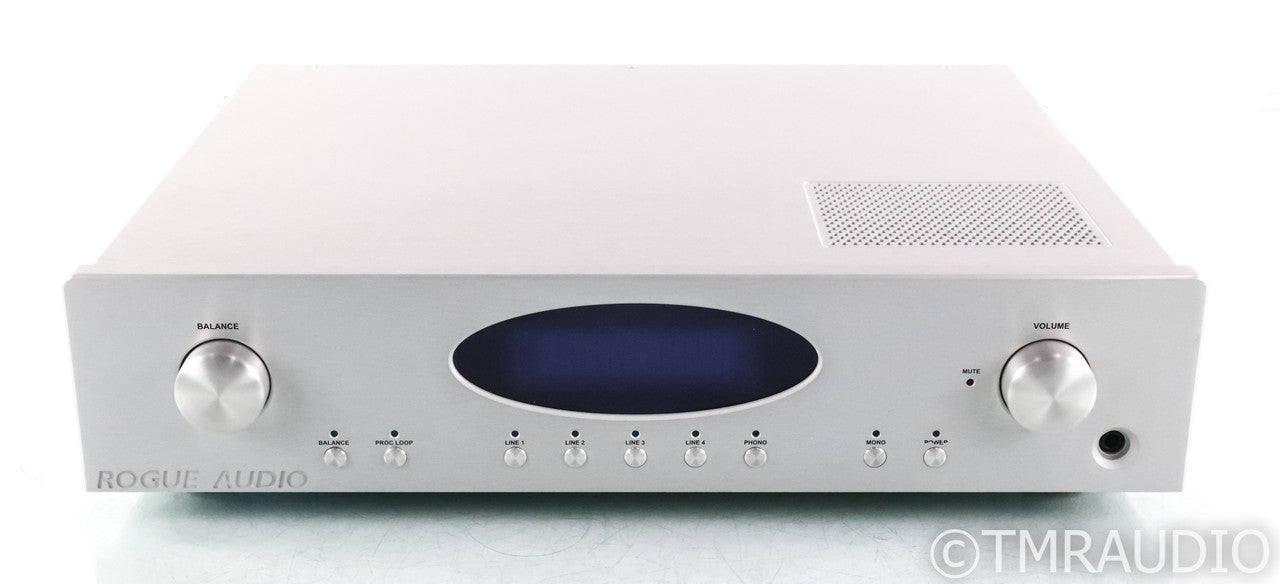 Rogue Audio RP 5 Stereo Tube Preamplifier; RP5; MM / MC Phono; Silver (No Remote)