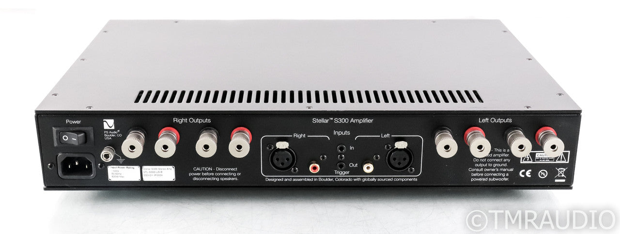 PS Audio Stellar S300 Stereo Power Amplifier; Black; S-300 (Used)