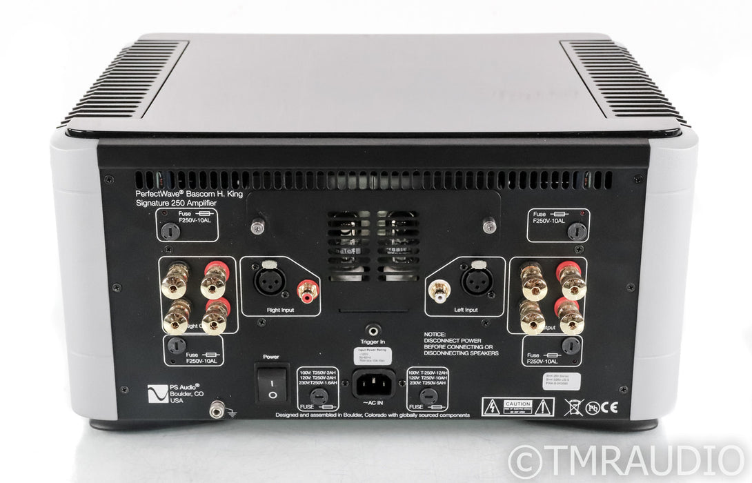 PS Audio BHK Signature 250 Tube Hybrid Power Amplifer; Silver; BHK250 (Used)