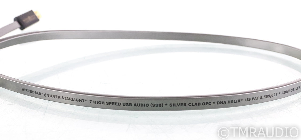 WireWorld Silver Starlight USB Cable; 1m Digital Interconnect