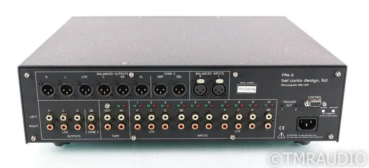 Bel Canto Pre6 6 Channel Preamplifier; Remote; Silver; Pre 6