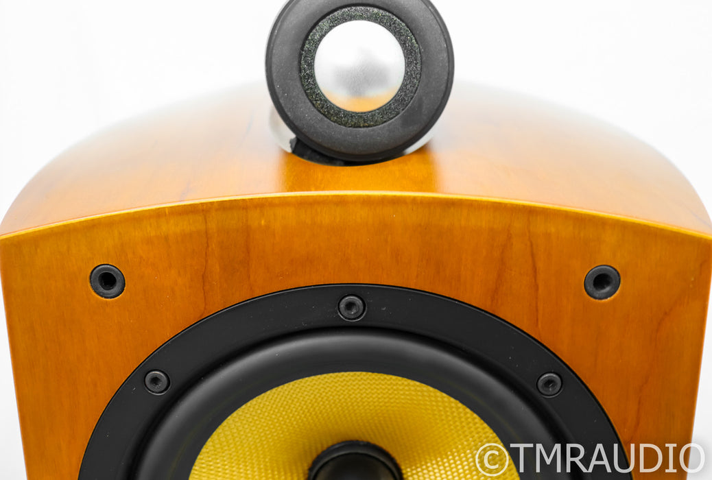 B&W Nautilus 805 Bookshelf Speakers; N805; Cherry Pair w/ Stands