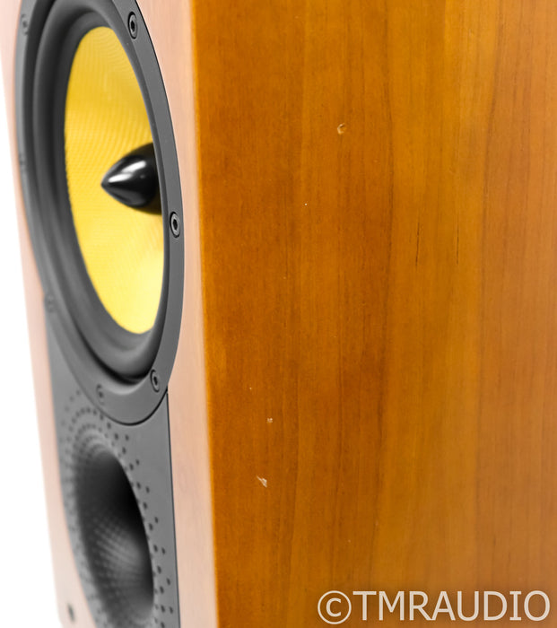 B&W Nautilus 805 Bookshelf Speakers; N805; Cherry Pair w/ Stands