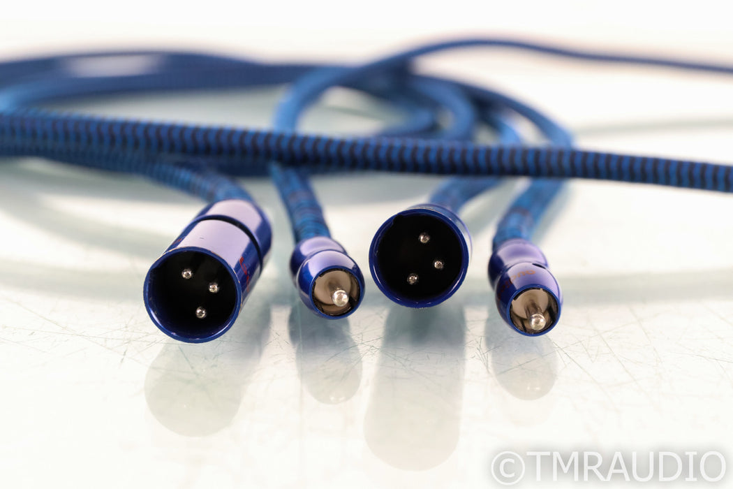 AudioQuest Diamondback XLR to RCA Cables; 2m Pair Balanced Interconnects
