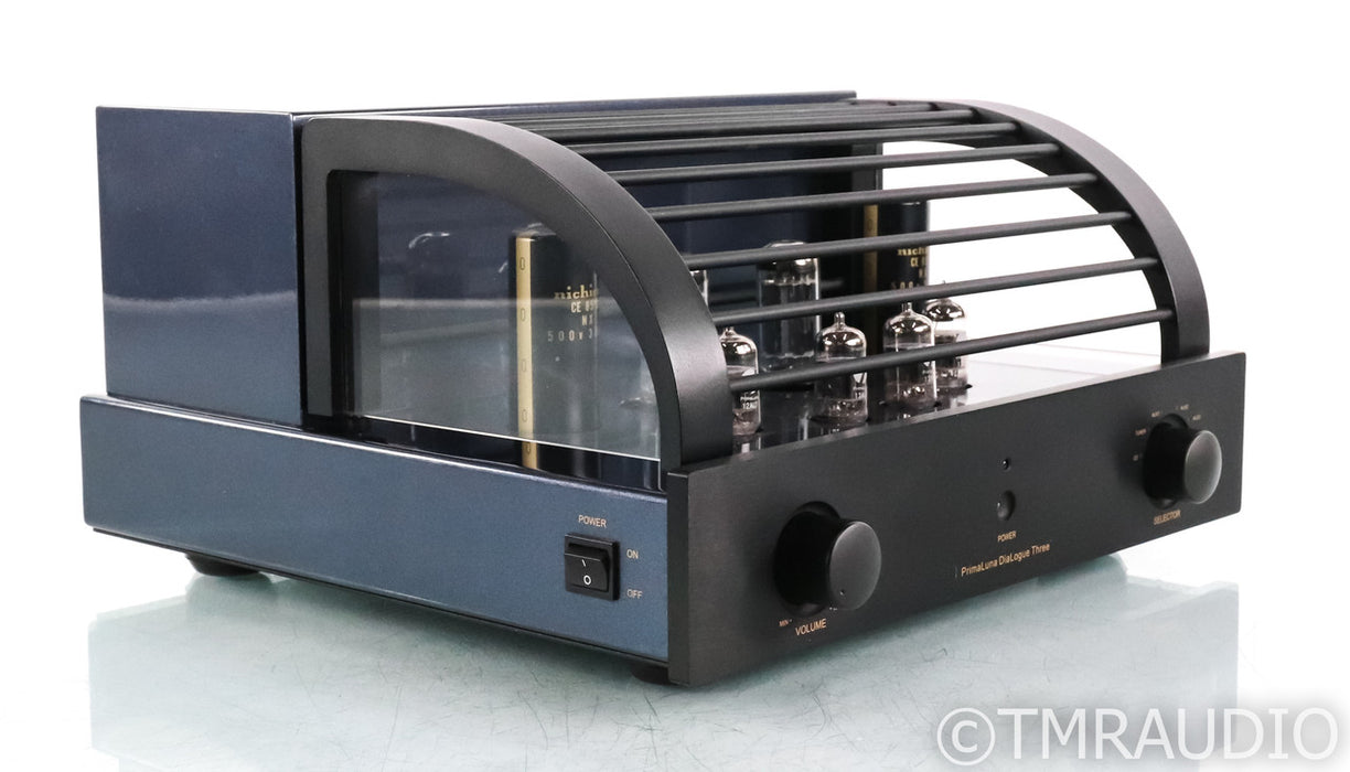 PrimaLuna Dialogue Three Stereo Tube Preamplifier; Black; Remote