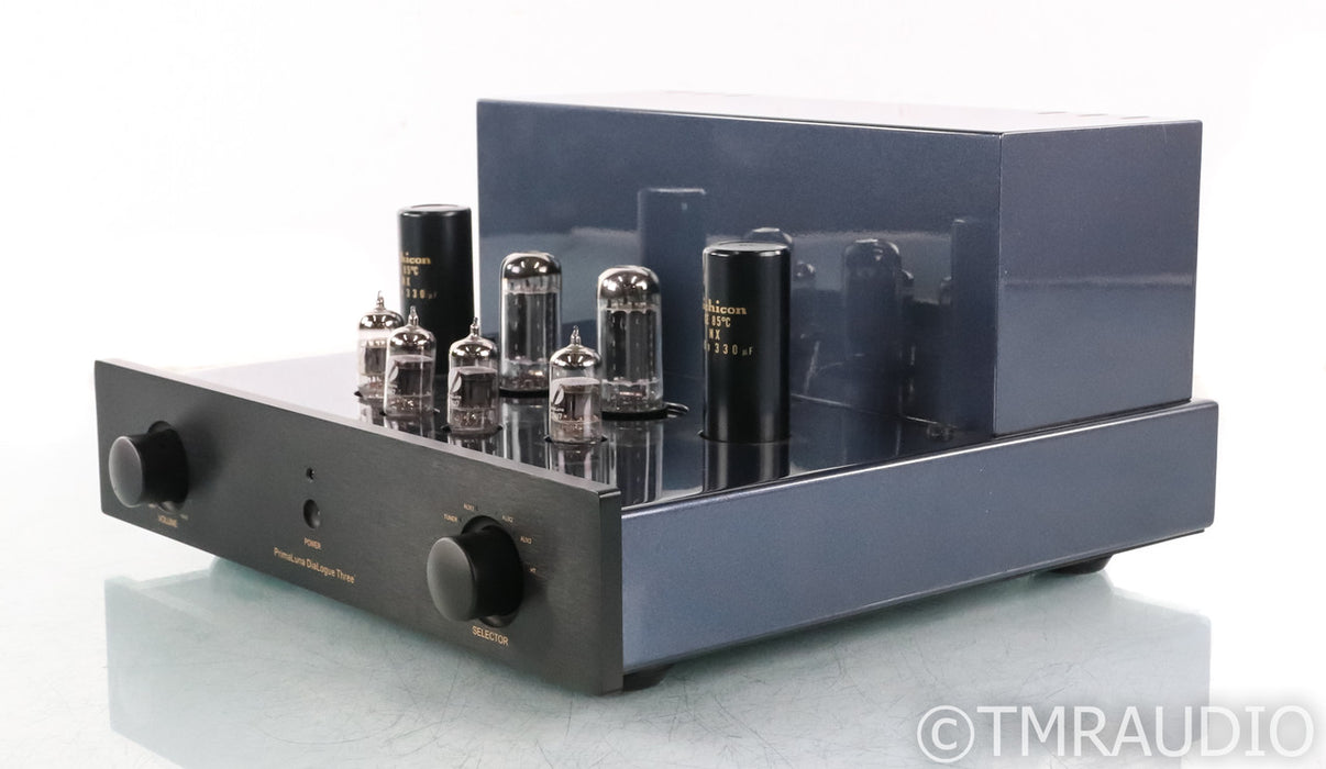PrimaLuna Dialogue Three Stereo Tube Preamplifier; Black; Remote