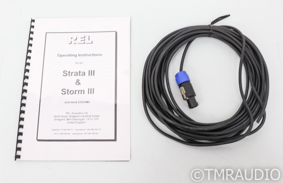 REL Storm III 10" Powered Subwoofer; Cherry; Storm 3