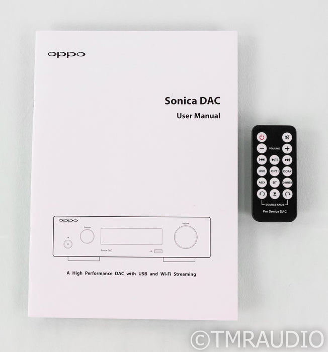 Oppo Sonica Wireless Streaming DAC; D/A Converter; Remote