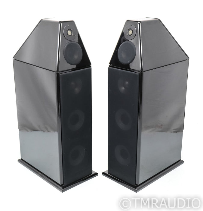 Genesis G-501 Powered Floorstanding Speakers; G501; Gloss Black Pair