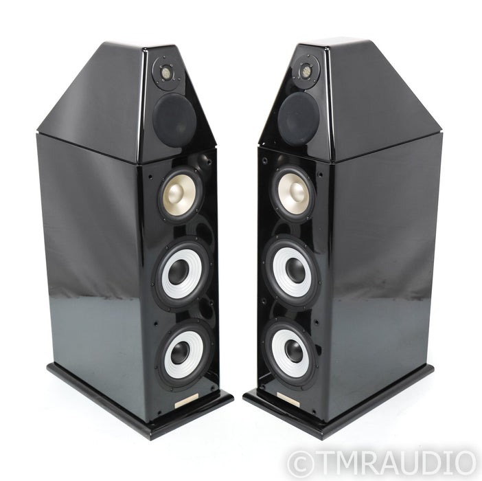 Genesis G-501 Powered Floorstanding Speakers; G501; Gloss Black Pair