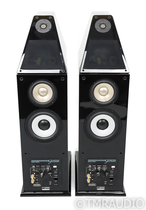 Genesis G-501 Powered Floorstanding Speakers; G501; Gloss Black Pair