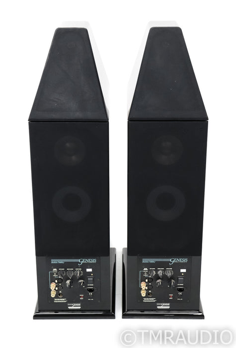 Genesis G-501 Powered Floorstanding Speakers; G501; Gloss Black Pair