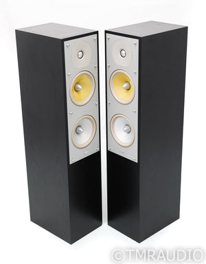 B&W CM4 Floorstanding Speakers; CM-4; Black Oak Pair