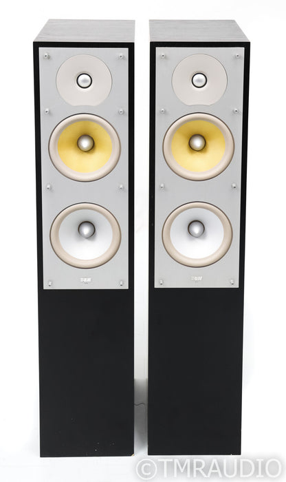 B&W CM4 Floorstanding Speakers; CM-4; Black Oak Pair