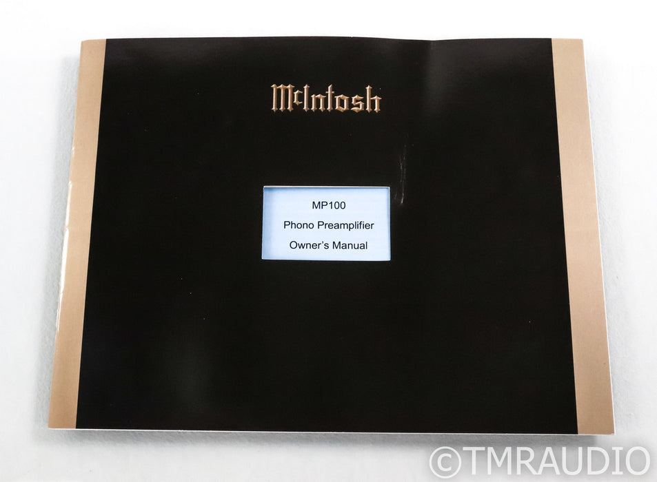 McIntosh MP100 MM / MC Phono Preamplifier; MP-100