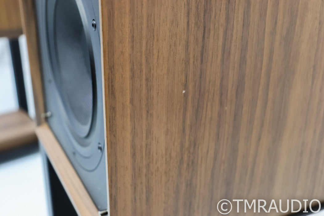 Wharfedale Linton Bookshelf Speakers; 85th Anniversary; Walnut Pair with Stands