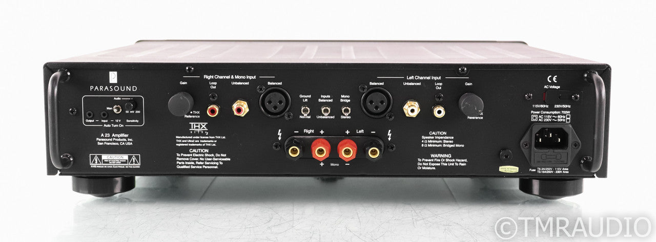 Parasound Halo A23 Stereo Power Amplifier; A-23; Black