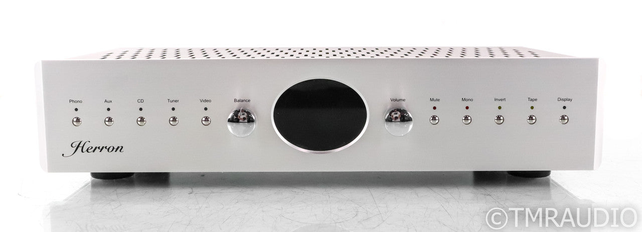 Herron Audio VTSP-2 (r02) Stereo Tube Preamplifier; Remote; Silver; VTSP2R02