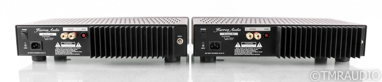 Herron Audio M1 Mono Power Amplifier; Silver Pair; M-1