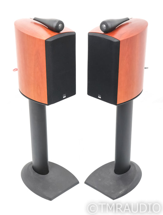 B&W 805S Bookshelf Speakers; 805-S; Rosenut Pair w/ Stands