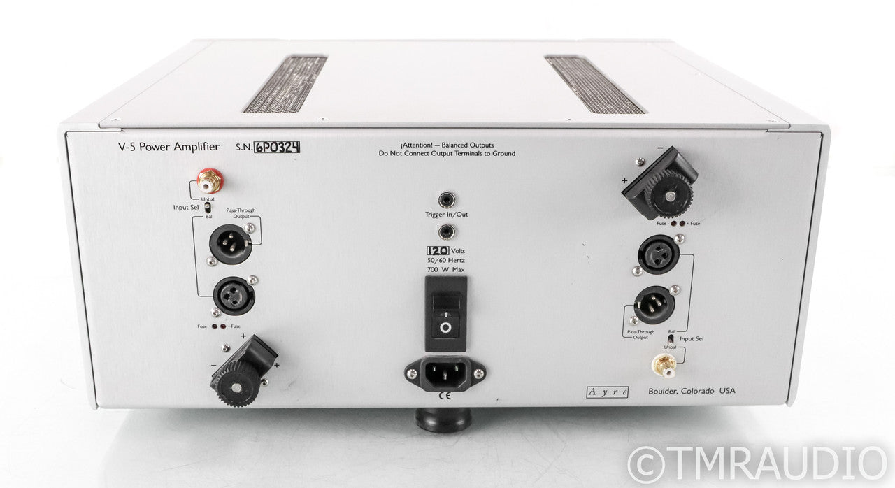 Ayre V-5xe Stereo Power Amplifier; V-5 evolution; V5XE; Silver