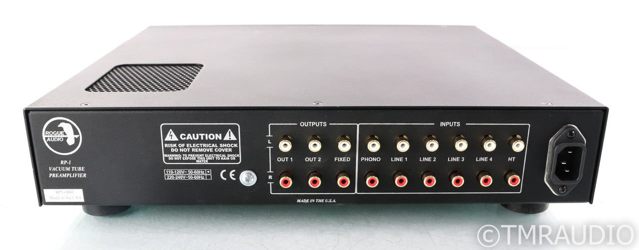 Rogue Audio RP-1 stereo Preamplifier; RP1; Remote; Silver